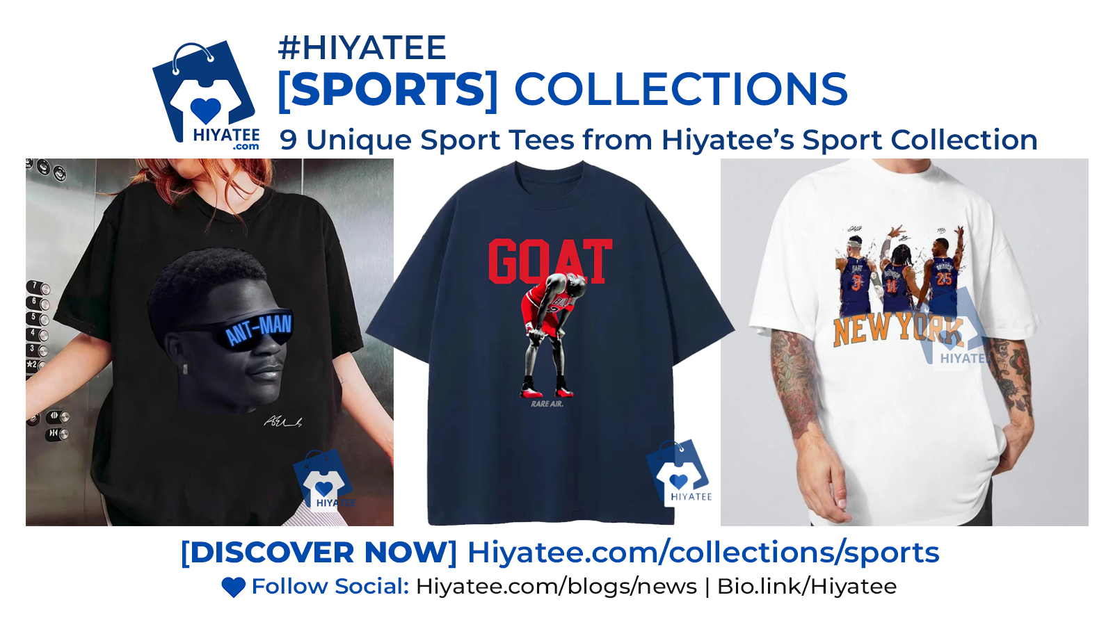 9 Unique Sport Tees from Hiyatee’s Sport Collection
