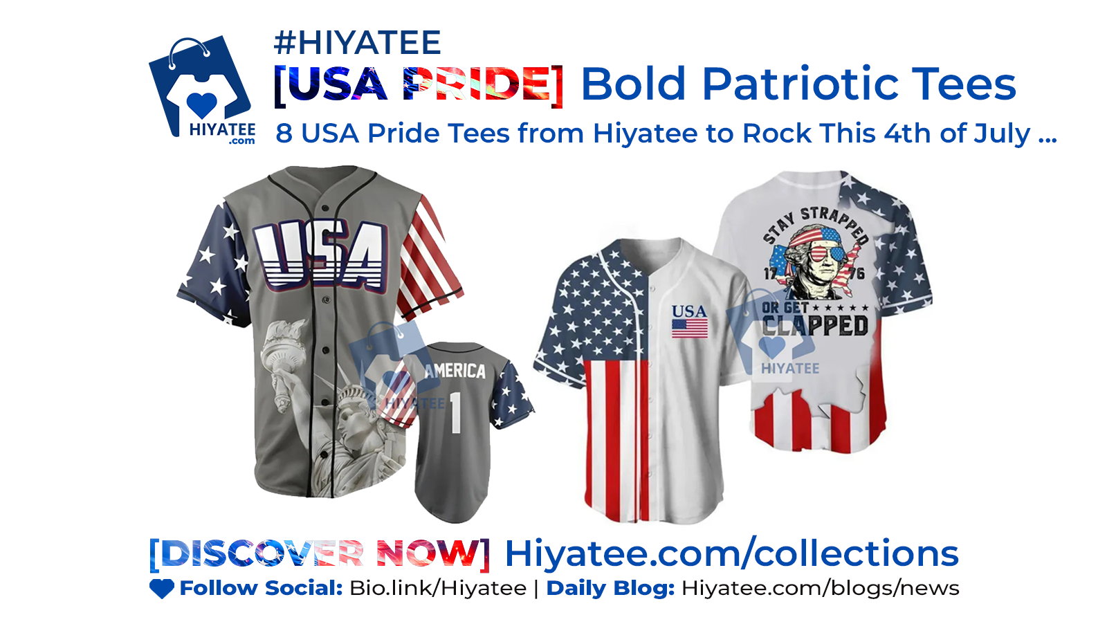 8 USA Pride Tees from Hiyatee to Rock This 4th of July & Patriotic Tees