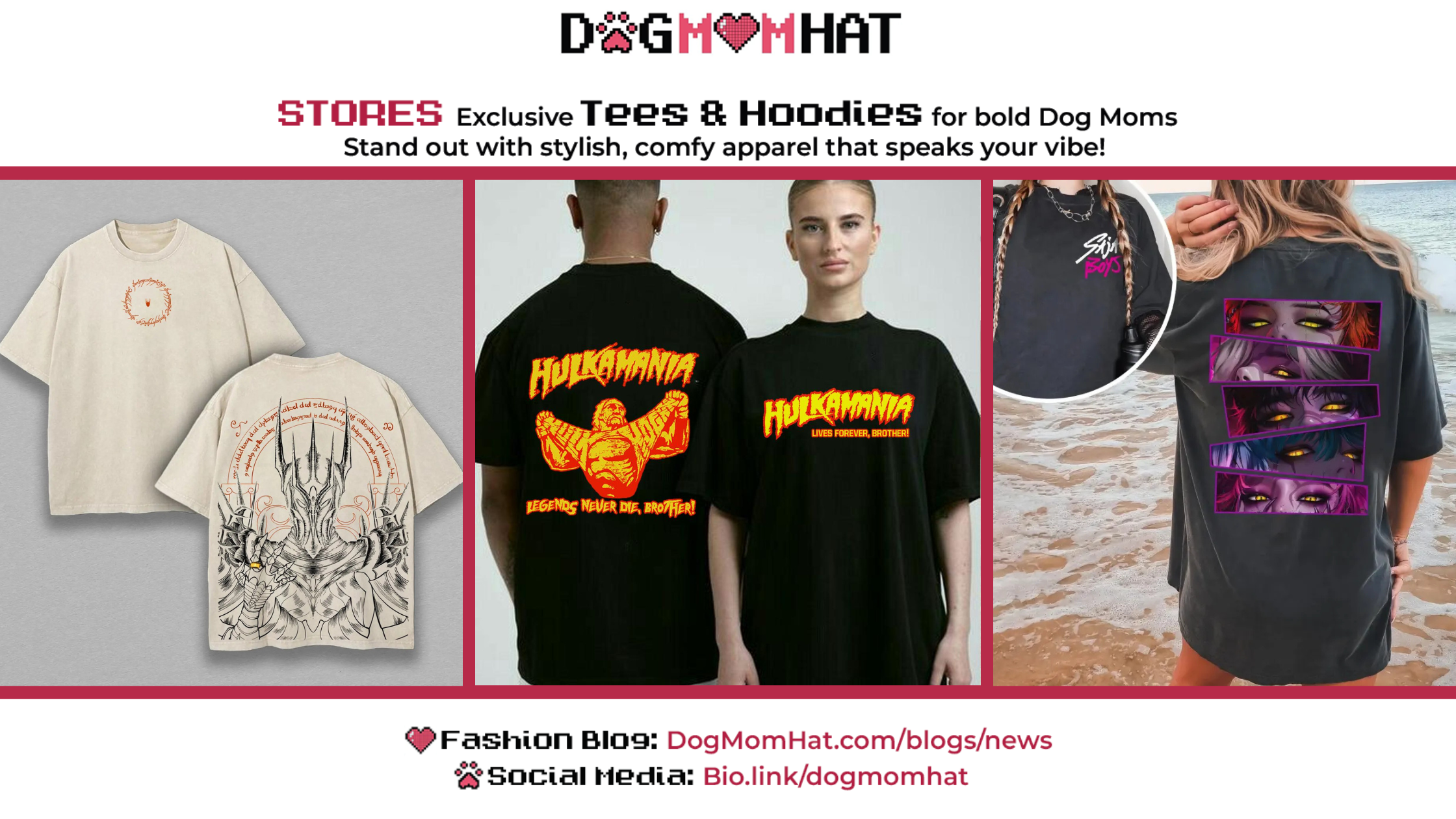 7 Unique Graphic Tees from DogMomHat’s Daily Trend New Arrival Collection