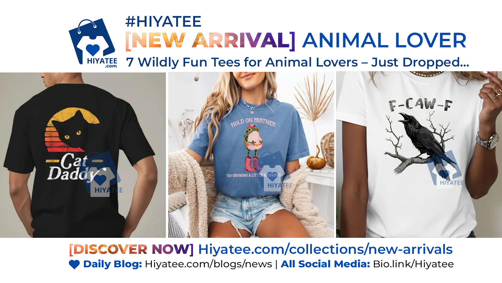 7 Wildly Fun Tees for Animal Lovers – Just Dropped from Hiyatee’s New Arrival Collection!