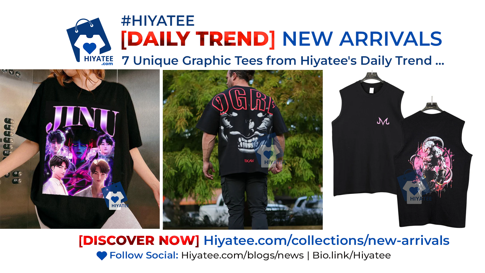 7 Unique Graphic Tees from Hiyatee's Daily Trend [New Arrival]